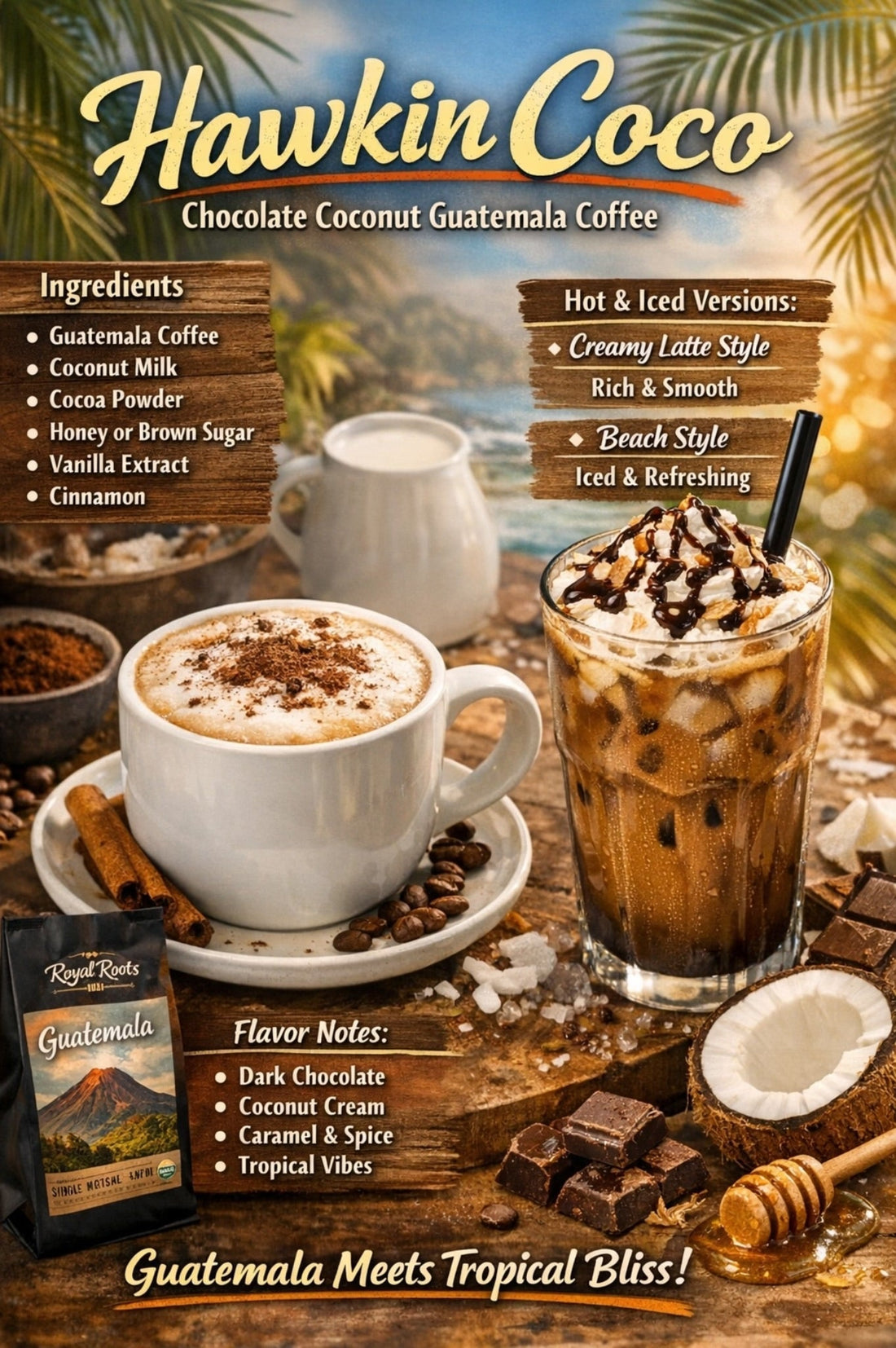 Hawkin Coco – Chocolate Coconut Guatemala Coffee Recipe